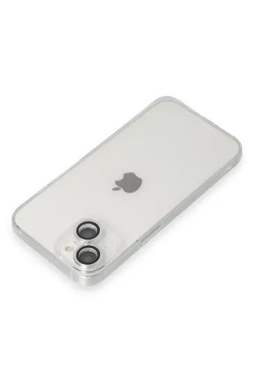 Newface iPhone 14 Kılıf Luko Lens Silikon - Gümüş resmi