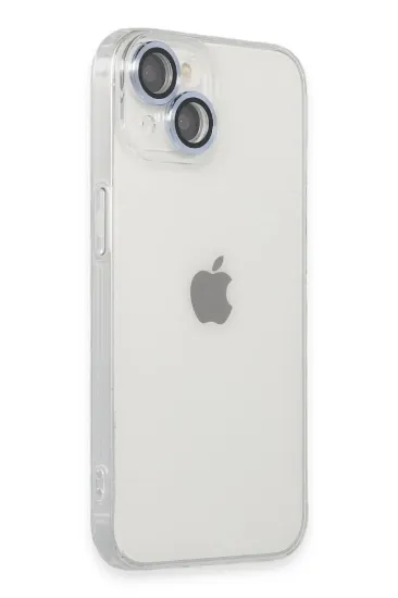 Newface iPhone 14 Kılıf Luko Lens Silikon - Sierra Blue resmi