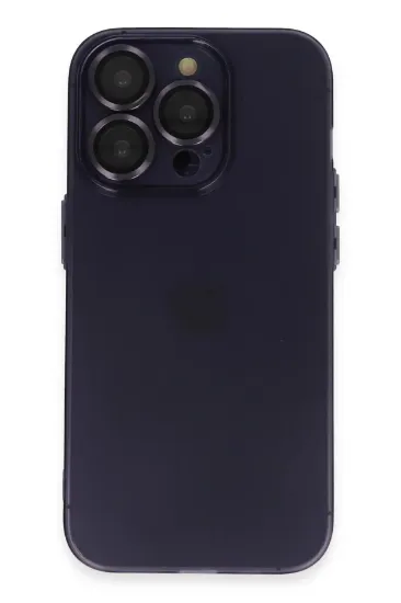 Newface iPhone 14 Pro Max Kılıf Luko Lens Silikon - Siyah resmi