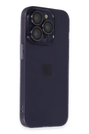 Newface iPhone 14 Pro Max Kılıf Luko Lens Silikon - Siyah resmi
