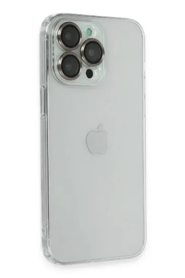 Newface iPhone 14 Pro Max Kılıf Luko Lens Silikon - Gold resmi
