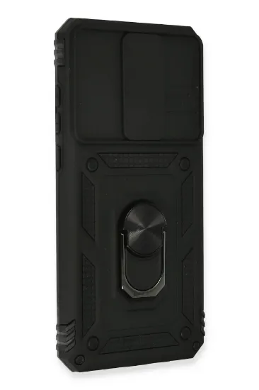 Newface Xiaomi Redmi Note 8 Pro Kılıf Pars Lens Yüzüklü Silikon - Siyah resmi