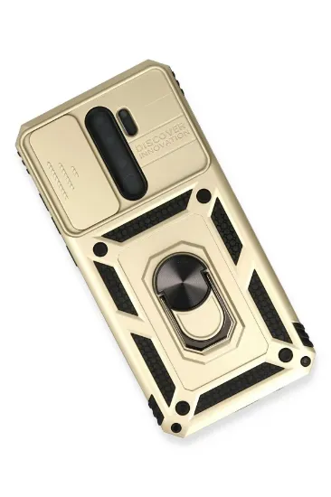 Newface Xiaomi Redmi Note 8 Pro Kılıf Pars Lens Yüzüklü Silikon - Gold resmi