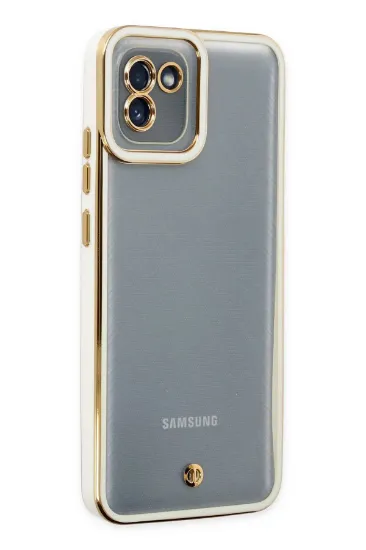 Newface Samsung Galaxy A03 Kılıf Liva Lens Silikon - Beyaz resmi