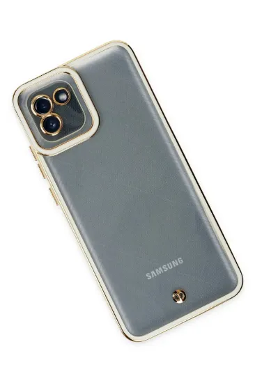 Newface Samsung Galaxy A03 Kılıf Liva Lens Silikon - Beyaz resmi