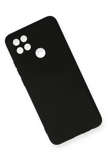 Newface Oppo A15 Kılıf Nano içi Kadife Silikon - Siyah resmi