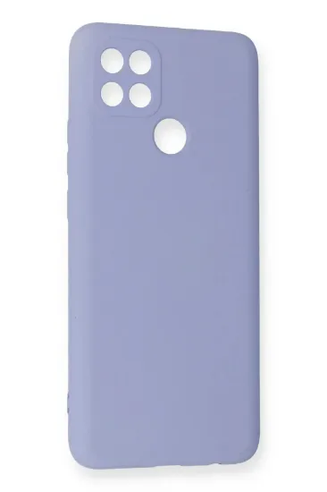 Newface Oppo A15 Kılıf Nano içi Kadife Silikon - Lila resmi