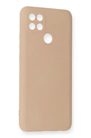 Newface Oppo A15 Kılıf Nano içi Kadife Silikon - Pudra resmi