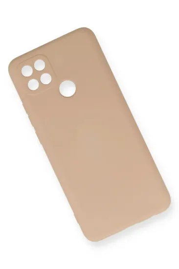 Newface Oppo A15 Kılıf Nano içi Kadife Silikon - Pudra resmi