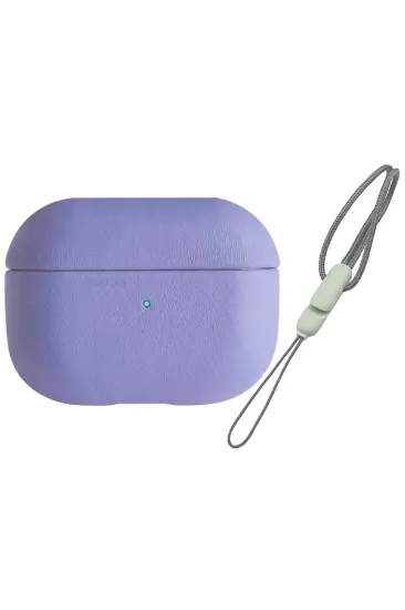 Newface Airpods 3 (3.nesil) 405 Deri Kılıf - Lila resmi