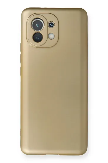 Newface Xiaomi Mi 11 Kılıf First Silikon - Gold resmi