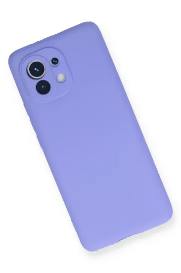 Newface Xiaomi Mi 11 Kılıf First Silikon - Lila resmi