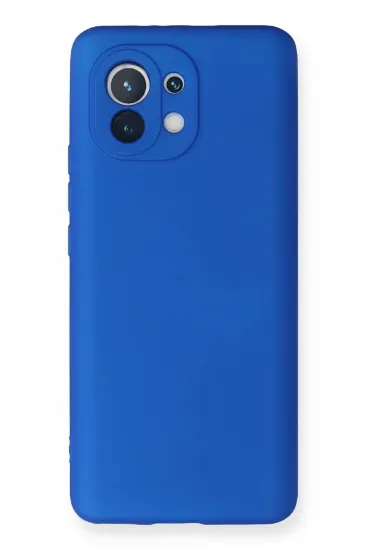 Newface Xiaomi Mi 11 Kılıf First Silikon - Mavi resmi