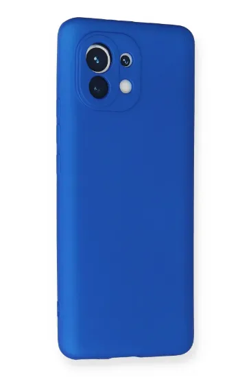 Newface Xiaomi Mi 11 Kılıf First Silikon - Mavi resmi