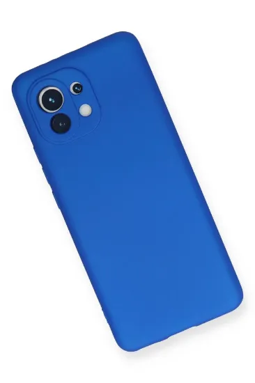 Newface Xiaomi Mi 11 Kılıf First Silikon - Mavi resmi