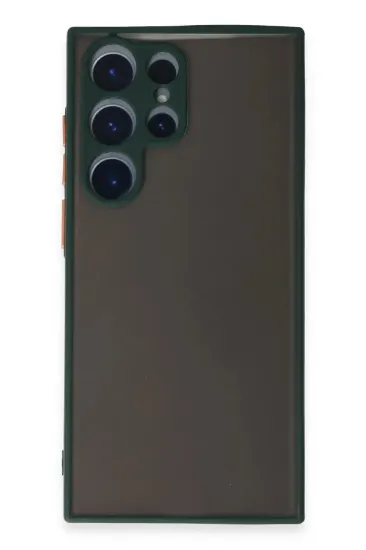 Newface Samsung Galaxy S22 Ultra Kılıf Montreal Silikon Kapak - Yeşil resmi