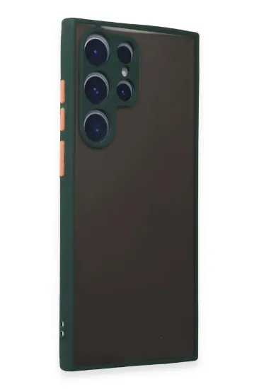 Newface Samsung Galaxy S22 Ultra Kılıf Montreal Silikon Kapak - Yeşil resmi