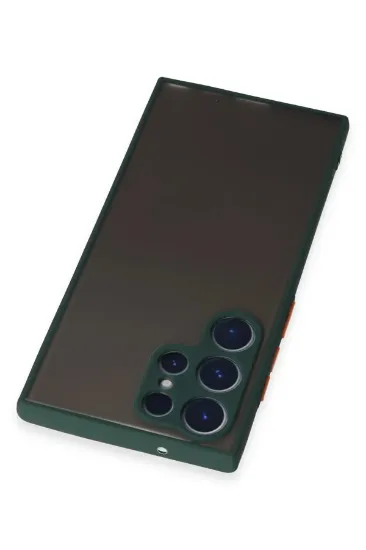 Newface Samsung Galaxy S22 Ultra Kılıf Montreal Silikon Kapak - Yeşil resmi