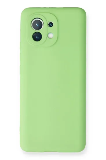Newface Xiaomi Mi 11 Kılıf First Silikon - Yeşil resmi