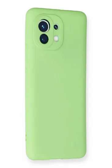 Newface Xiaomi Mi 11 Kılıf First Silikon - Yeşil resmi