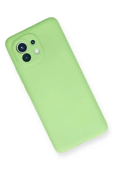 Newface Xiaomi Mi 11 Kılıf First Silikon - Yeşil resmi