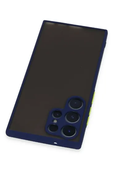 Newface Samsung Galaxy S22 Ultra Kılıf Montreal Silikon Kapak - Lacivert resmi