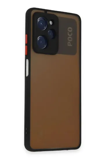 Newface Xiaomi Poco X5 Pro 5G Kılıf Montreal Silikon Kapak - Siyah resmi