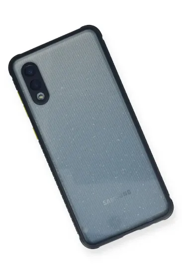 Newface Samsung Galaxy A02 Kılıf Miami Şeffaf Silikon - Lacivert resmi