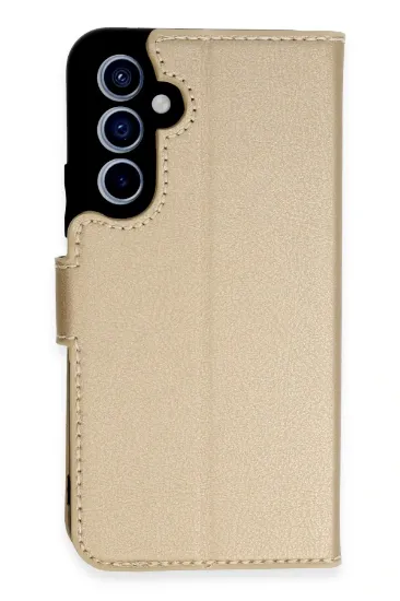 Newface Samsung Galaxy A34 5G Kılıf Trend S Plus Kapaklı Kılıf - Gold resmi