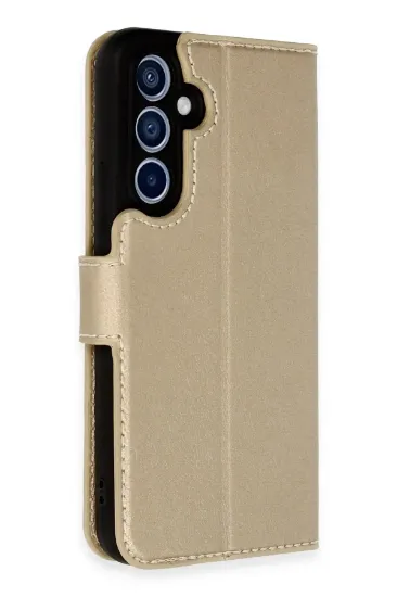 Newface Samsung Galaxy A34 5G Kılıf Trend S Plus Kapaklı Kılıf - Gold resmi