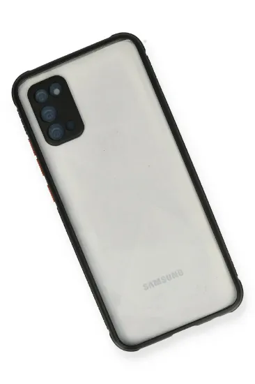 Newface Samsung Galaxy A02S Kılıf Miami Şeffaf Silikon - Siyah resmi