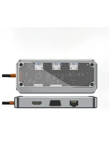 Newface Dönüştürücü 10in1 Hub SW10V - Gri resmi