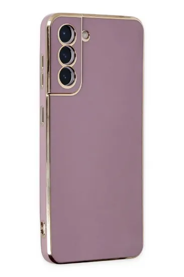 Newface Samsung Galaxy S21 Kılıf Volet Silikon - Mor resmi