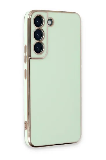 Newface Samsung Galaxy S21 Kılıf Volet Silikon - Açık Yeşil resmi