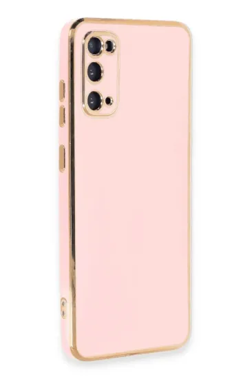 Newface Samsung Galaxy S20 Kılıf Volet Silikon - Pembe resmi