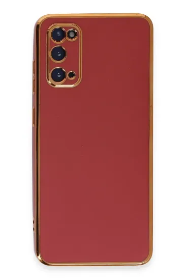Newface Samsung Galaxy S20 Kılıf Volet Silikon - Kırmızı resmi