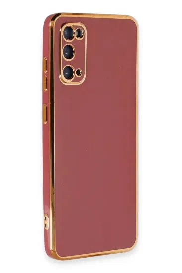 Newface Samsung Galaxy S20 Kılıf Volet Silikon - Kırmızı resmi