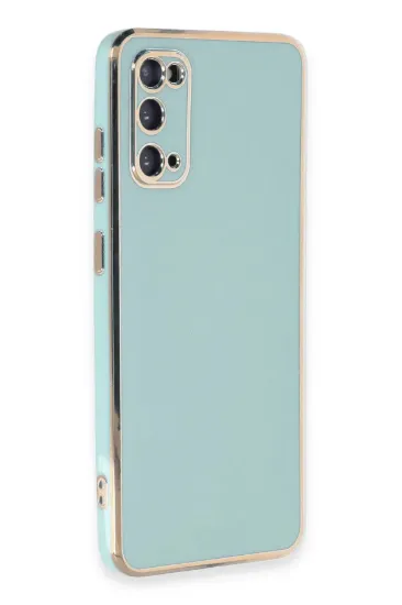 Newface Samsung Galaxy S20 Kılıf Volet Silikon - Açık Yeşil resmi