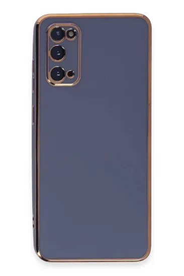 Newface Samsung Galaxy S20 Kılıf Volet Silikon - Mavi resmi
