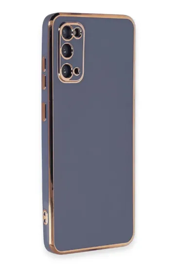 Newface Samsung Galaxy S20 Kılıf Volet Silikon - Mavi resmi