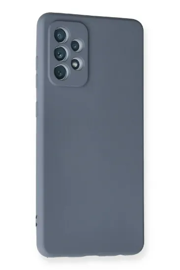 Newface Samsung Galaxy A72 Kılıf Nano içi Kadife Silikon - Gri resmi