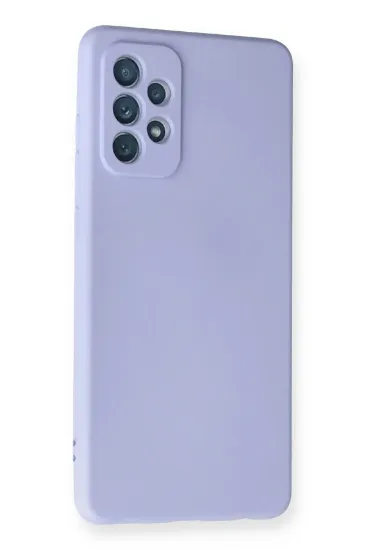 Newface Samsung Galaxy A72 Kılıf Nano içi Kadife Silikon - Lila resmi