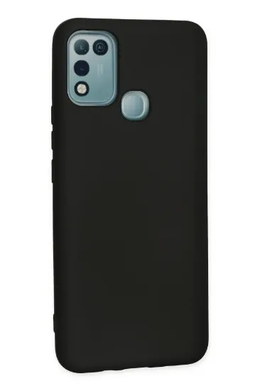Newface İnfinix Hot 10 Play Kılıf Nano içi Kadife Silikon - Siyah resmi
