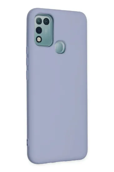Newface İnfinix Hot 10 Play Kılıf Nano içi Kadife Silikon - Lila resmi