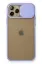 Newface iPhone 11 Pro Kılıf Palm Buzlu Kamera Sürgülü Silikon - Lila resmi