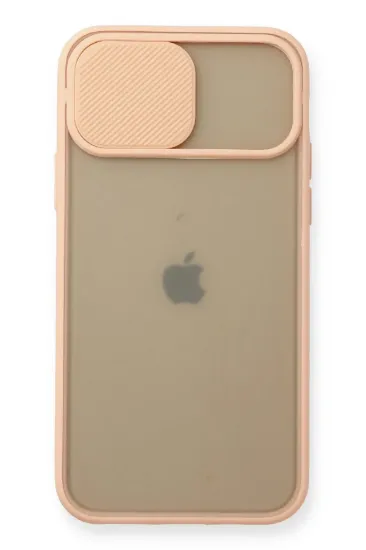Newface iPhone 11 Pro Kılıf Palm Buzlu Kamera Sürgülü Silikon - Pembe resmi