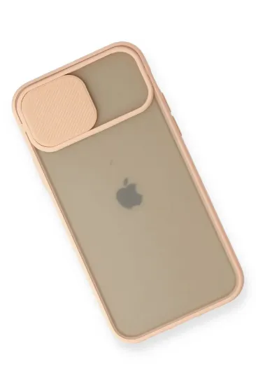 Newface iPhone 11 Pro Kılıf Palm Buzlu Kamera Sürgülü Silikon - Pembe resmi