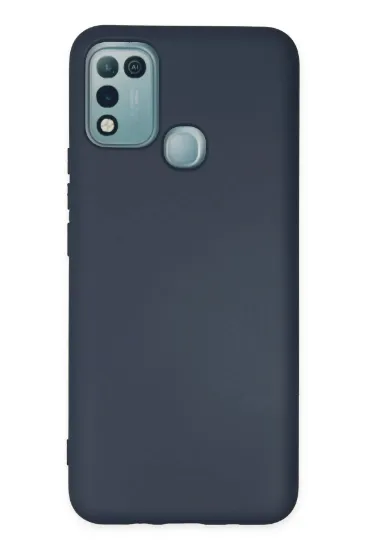 Newface İnfinix Hot 10 Play Kılıf Nano içi Kadife Silikon - Lacivert resmi
