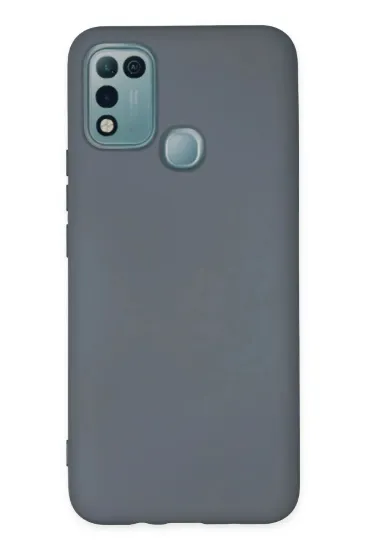 Newface İnfinix Hot 10 Play Kılıf Nano içi Kadife Silikon - Gri resmi