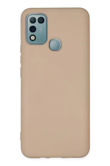 Newface İnfinix Hot 10 Play Kılıf Nano içi Kadife Silikon - Pudra resmi